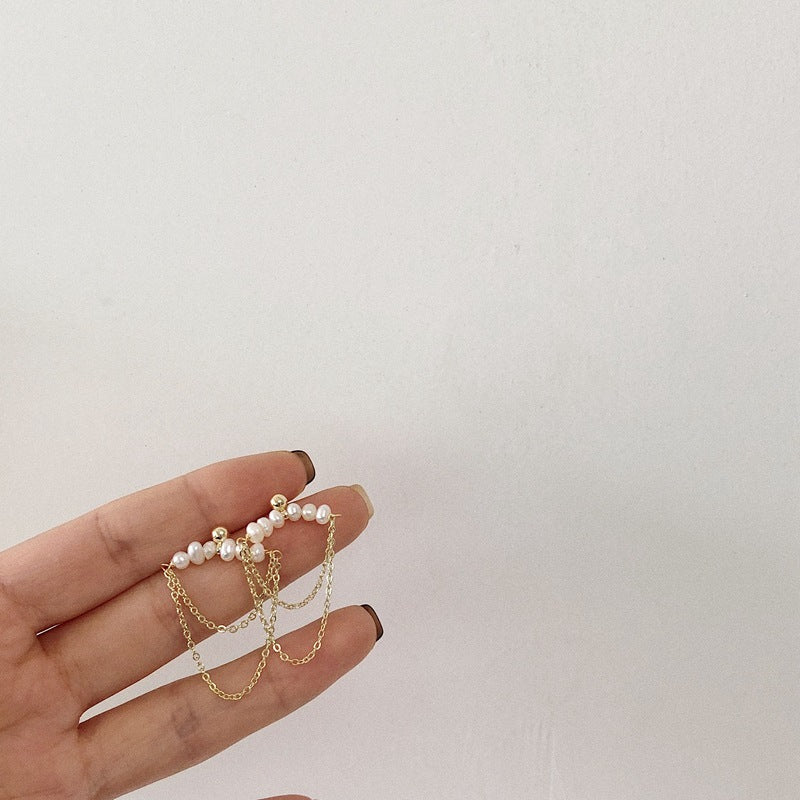Pearl Tassel Earrings
