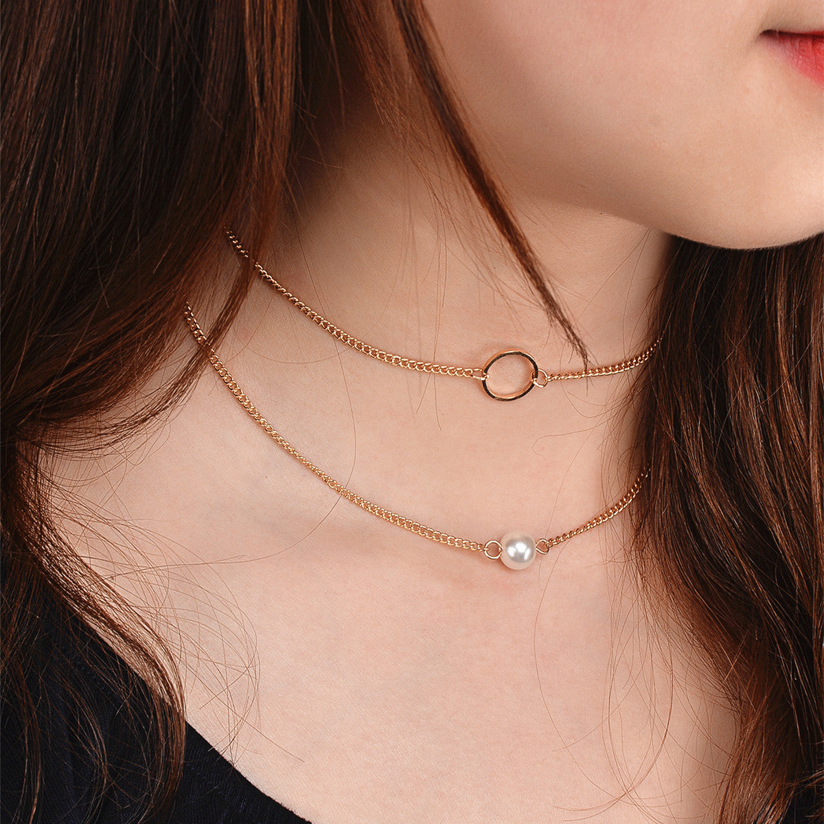Pearl Multilayer Set Necklace