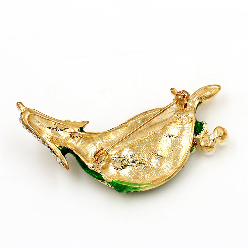 Women's Fashionable Simple Alloy Pearl Brooch