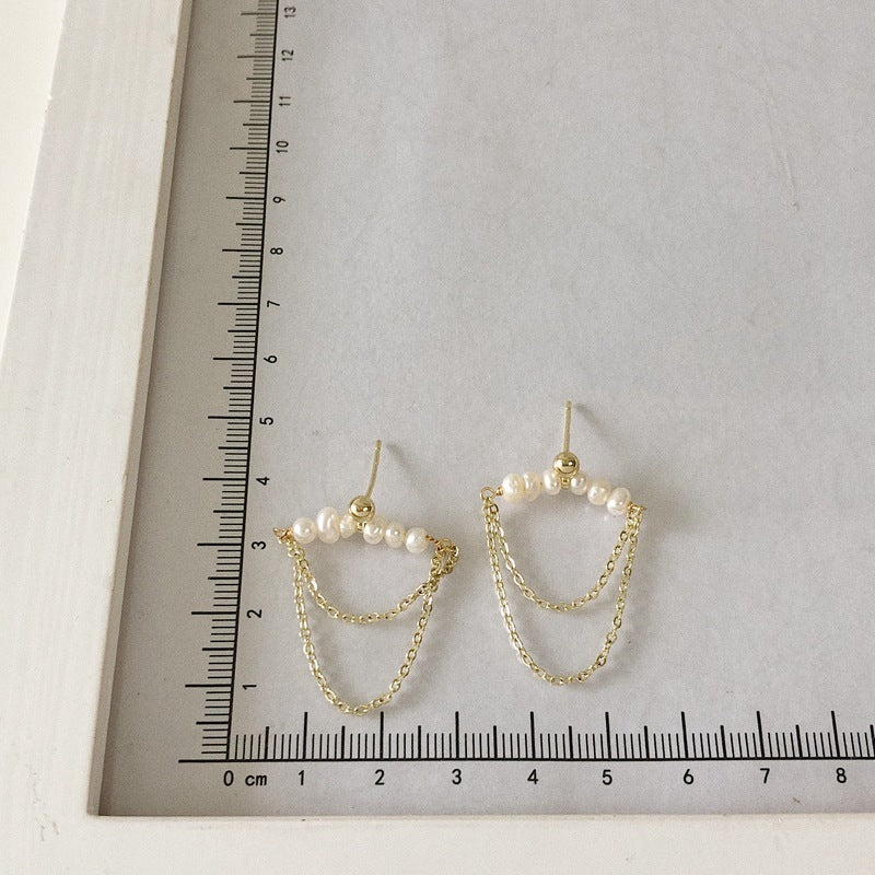 Pearl Tassel Earrings